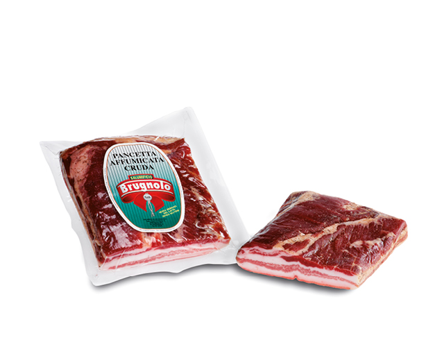 Pancetta cruda affumicata Salumificio M. Brugnolo